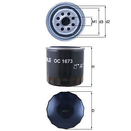 Filtru ulei insurubate M20x15mm HONDA S2000 HYUNDAI ACCENT ACCENT I ACCENT II ACCENT III ACCENT V COUPE I COUPE II CRETA ELANTRA III ELANTRA IV ELANTRA V 10.85- KNECHT OC1673