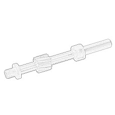 Ax de antrenare a vitezometrului Speedometer cable roll FIAT DUCATO 2.0D/2.3D/2.8D 12.01- OE FIAT 9643559780