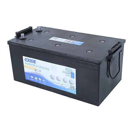 Baterie de alimentare Acumulator EXIDE 12V 210Ah/1030A EQUIPMENT GEL/ZEL MARINE/RV L+ borna standard 518x279x240 B0 ciclu profund/gel/rezerva EXIDE ES2400