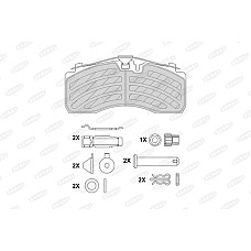 Set placute de frana KNORR numar WVA: 29194 29257 29269 MERCEDES ACTROS ACTROS MP2 / MP3 ATEGO AXOR CITARO O 530 ECONIC INTEGRO O 550 SK M476.930-OM942.911 07.87- BERAL BCV29257TK