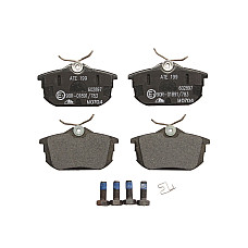 Set placute de frana Spate cu suruburi de ghidare a etrierului de frana MITSUBISHI COLT VI SMART FORFOUR 1.1-1.5D 01.04-06.12 ATE 13.0460-2897.2