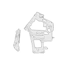 Suport, bara protectie Suport bara Spate Stanga PEUGEOT 508 I 1.6-2.2D 11.10-12.18 OE PEUGEOT 1611903180