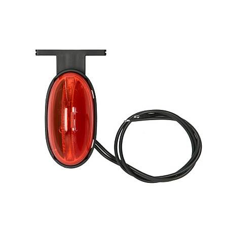 Lampa gabarit Outline marker lights L/R shape: oval orange/red/white LED height 75mm width 395mm depth 31mm hang hose length 380 with hanger 12/24V IP6K9K WAS 2037/III W255