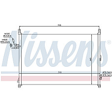 Condensator, climatizare Nissens Radiator de racire INFINITI M 45 06 -: 45 32V si V8 A / + - Infiniti M 35 06 -: 3.5 V6 24V si A + / - NISSENS NIS 940014