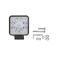 Lumini Work light Osram Opto Semiconductors LED number of diodes: 9 power max: 27W voltage: 12/24/30V no road approval Osram LED Inside waterproof shape Square length110mm width58mm height128mm M-TECH TUOLOWLO12