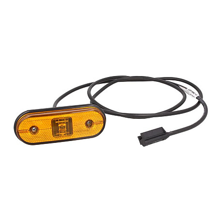 Lampa gabarit Outline marker lights L/R UNIPOINT I Orange LED height 44 width 119 depth 18 embossed hose length 1500mm no hanger 24V with a plug ASPOCK A31-2004-037