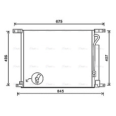 Condensator, climatizare A/C condenser with dryer CHEVROLET AVEO / KALOS 1.2/1.2LPG/1.4 01.08- AVA COOLING DWA5139D AVA