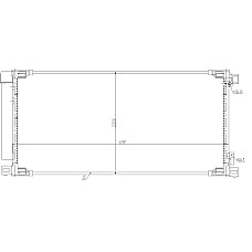 Condensator, climatizare A/C condenser with dryer  TOYOTA AURIS 1.2 03.15-12.18 NRF NRF 350498