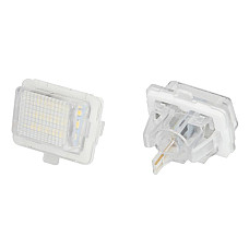 Elemente iluminare Licence plate lamp LED ligght colour: white set 12V with road approval MERCEDES C C204 C T-MODEL S204 C W204 E C207 E T-MODEL S212 E W212 S C216 S W221 10.05- M-TECH CLP026