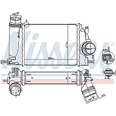 Admisie racitor de aer Supply air cooler NISSAN QASHQAI II RENAULT KADJAR 1.2 11.13- NISSENS NIS 961266