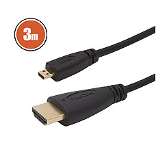 Cablu micro HDMI  3 mcu conectoare placate cu aur