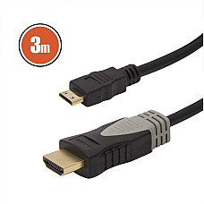 Cablu mini HDMI  3 mcu conectoare placate cu aur