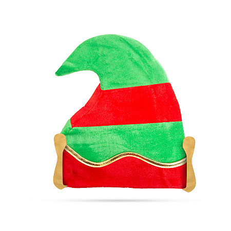 Cciul de Elf - poliester - rou / verde - 35 x 32 cm