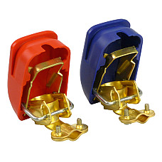 Borne acumulator cu cuplare rapida 800W Carpoint 2buc - Rosu/Albastru