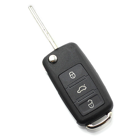 Audi A8 - Carcas cheie tip briceag cu 3 butoane, fr buton de panic - CARGUARD