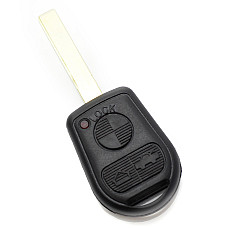 BMW - carcas cheie cu 3 butoane cu lam 2 piste (model nou) - CARGUARD