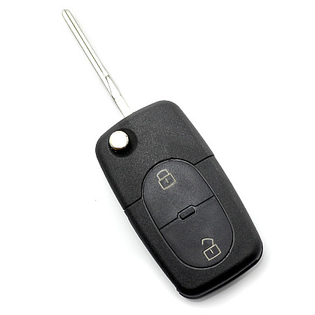 Audi - Carcas cheie tip briceag, cu 2 butoane,  - baterie 1616 - CARGUARD