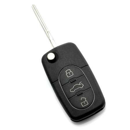 Audi - Carcas cheie tip briceag, cu 3 butoane - baterie 2032 - CARGUARD