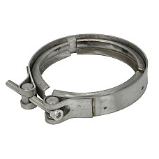Colier, sistem de esapament Exhaust system clasp 126mm stainless steel width: 25mm RVI VOLVO VANSTAR VANGA000RE