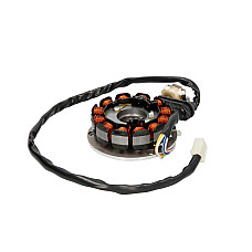 Stator de alternator Alternator stator AM6 12 coils APRILIA AF1 PEGASO RED ROSE RS RX TUAREG RIEJU MRT MRX RR RRX RS-1 RS-2 SMX SPYKE TANGO YAMAHA DT TZR 50 1984-2018 INPARTS IP000641