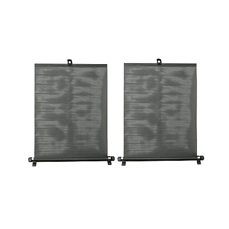 Jaluzele auto retractabile negre set 2 buc x 45cm latime