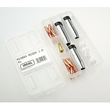 Accesorii si materiale pentru sudare Service parts kit 1mm box intended use: for welding aluminium welding clamp MIG 24 IDEAL MIGBOX24/AL/1.0