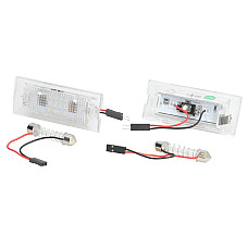 Elemente iluminare Licence plate lamp LED ligght colour: white set 12V with road approval BMW X3 E83 X5 E53 01.00-12.11 M-TECH CLP001