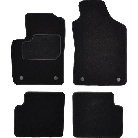 Covoras podea textil Floor mats Velours 4 pcs front/rear set colour neagra ABARTH 500 / 595 / 695 500C / 595C / 695C FIAT 500 07.07- Coupe MAMMOOTH MMT A041 FIA35 PRM 01