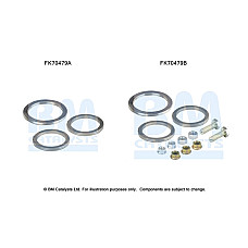 Set montare, sistem de esapament Element de montare a sistemului de evacuare kit de montare TOYOTA MR2 II 2.0 12.89-05.00 BM CATALYSTS FK70479B