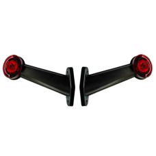 Lampa gabarit camion cu brat 60 cu LED 12/24V Set 2buc Stg/Dr - Alb/Rosu