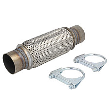 Tub flexibil sistem de esapament Amortizor de vibratii al sistemului de evacuare 60x200 pentru montarea rapida cu o clema JMJ JMJ 60X200S