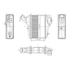 Admisie racitor de aer Intercooler HONDA CR-V III CR-V IV 1.6D/2.2D 01.07- NRF NRF 309091