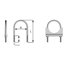 Colier, sistem de esapament Clema de esapament 105mm otel zincat DINEX DIN90105