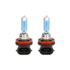 Bec, far principal Light bulb halogen 2pcs H11 Ultra White 12V max. 55W light colour white max. 5000K socket type PGJ19-2 no road approval contains 2 cores M-TECH PTZUW11-DUO
