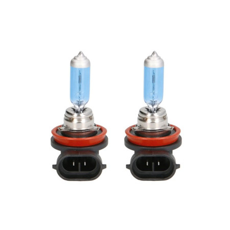 Bec, far principal Light bulb halogen 2pcs H11 Ultra White 12V max. 55W light colour white max. 5000K socket type PGJ19-2 no road approval contains 2 cores M-TECH PTZUW11-DUO