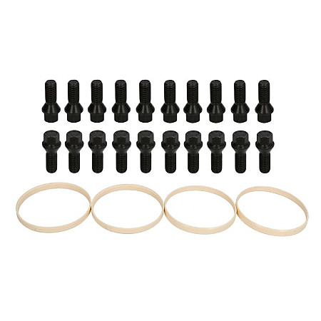 Trusa de montare a jantei de aliaj Fitting kit BM2 76-726 BLACK B M14x15x27 K17 1 kit / 4 wheels - B/N qty 20 MAK MAK 8000000222