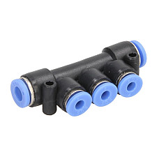 Cap de cuplare EN TEKALAN pipes fast coupler reducing angular splitter De urgenta 6mm/6mm/4mm/4mm plastic cantitate: 1buc RECTUS RQST3 6040