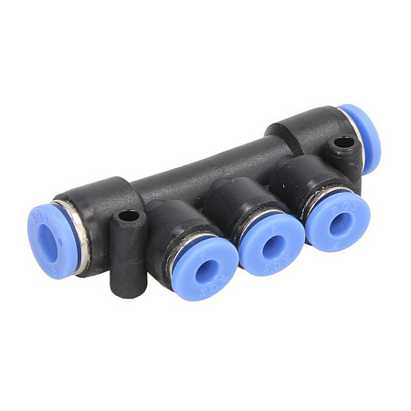 Cap de cuplare EN TEKALAN pipes fast coupler reducing angular splitter De urgenta 6mm/6mm/4mm/4mm plastic cantitate: 1buc RECTUS RQST3 6040