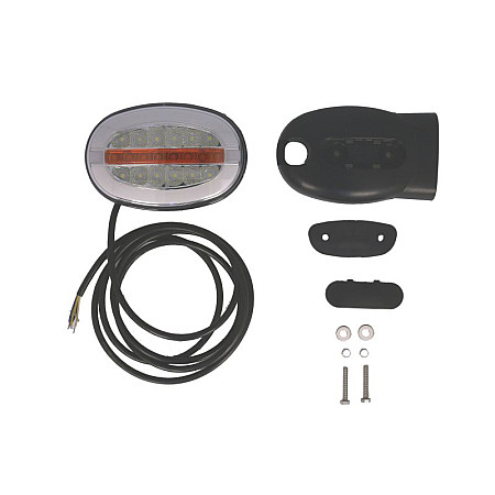 Lumina de delimitare Lampa de pozitie Fata Dreapta/Stanga LED cu sarma de 2m cu un indicator dinamic garda din fata lumina de zi WAS 1434 DD L/P W206DD