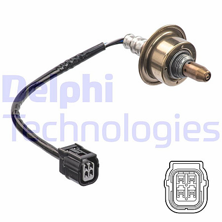 Sonda lambda 265mm HONDA CIVIC VIII CR-V III FR-V 1.6-2.2D 09.05- DELPHI ES21178-12B1