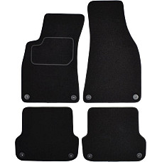 Covoras podea textil Floor mats Velours 4 pcs front/rear set colour neagra AUDI A4 B6 11.00-12.04 Saloon / Station wagon MAMMOOTH MMT A041 AUD115 PRM 01