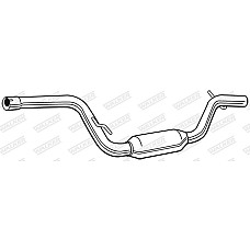 Toba esapamet intermediara Sistem de evacuare a amortizorului VOLVO C30 C70 II S40 II V50 2.4 01.04-12.12 WALKER WALK23060