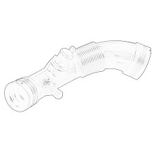Furtun ear supraalimentare Air filter connecting pipe to turbocharger ALFA ROMEO MITO FIAT GRANDE PUNTO LINEA 1.4/1.6D 07.08- OE FIAT 51822558