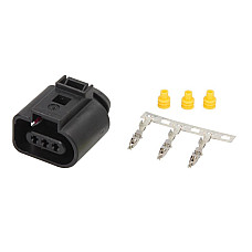 Cablu electric Mufa de metalica numar pini: 3 Kit reparare AUDI A3 A4 B5 A6 C6 SEAT IBIZA III SKODA OCTAVIA I OCTAVIA II VW GOLF IV GOLF V PASSAT B5.5 PASSAT B6 POLO 09.90-08.12 SENCOM SENCS-20442
