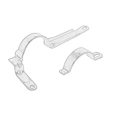 Carcasa catalizatorului Elemente de montare a sistemului de evacuare fund CITROEN C2 C3 I C3 II C3 PICASSO C4 C4 GRAND PICASSO I C4 I C4 PICASSO I XSARA PICASSO PEUGEOT 1007 207 1.6D 05.04- OE PEUGEOT 1714S2