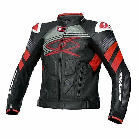 Jachete din piele Jackets sports SPYKE ESTORIL EVO colour neagra/fluorescent/red size 48 SPYKE 110320/10134/48