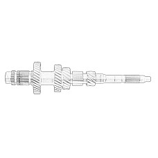 Ax principal, transmisie manuala Gearbox main input shaft for 2500FA.G03A1.00 gearboxes CITROEN JUMPER FIAT DUCATO PEUGEOT BOXER 04.06- OE FIAT 9820458380