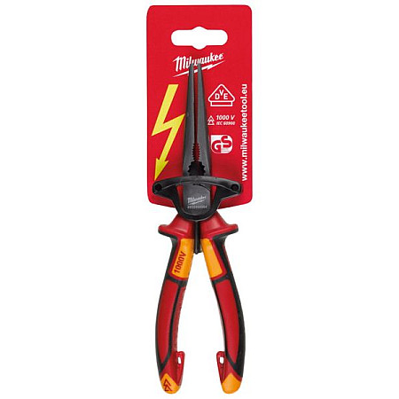 Cleste, rotire piston Pliers half-round straight length: 205mm jaws: for gripping handle: anti-roll/of plastics MILWAUKEE 4932464564
