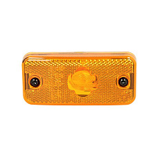 Lampa gabarit Outline marker lights L/R yellow W5W height 110mm width 50mm depth 18mm 24V with holder DAF 65 CF 75 75 CF 85 85 CF 95 95 XF LF 55 09.87- GIANT 131-DF30271A