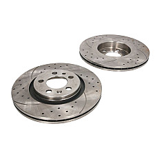 Disc frana de performanta High-efficiency brake disc SPEEDMAX Ventilated Cut-Drilled front  L/R outer diameter 280 mm thickness 22 mm 2pcs AUDI A3 SEAT IBIZA IV LEON TOLEDO II 1.4-2.5 09.96-05.15 SPEEDMAX 5201-01-0779PTUOTUV